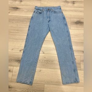 Vintage Wrangler 100 Series Jeans Mens 30x30 Light Wash Straight Leg Western USA